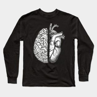 half brain half heart balance Long Sleeve T-Shirt